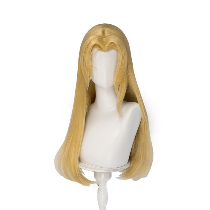 【Ready For Ship】DokiDoki Game Cosplay Wig Long Straight Blonde Hair