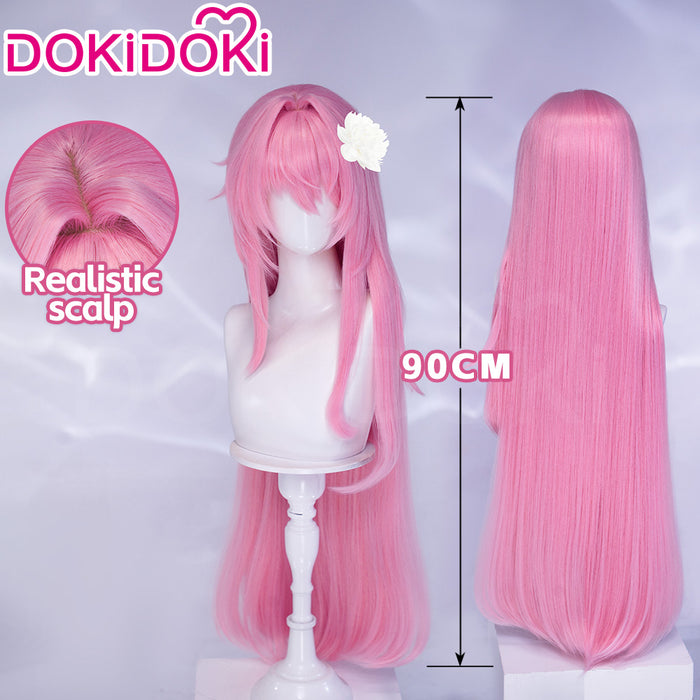 【Ready For Ship】DokiDoki Game Cosplay Wig Long Straight Pink Hair