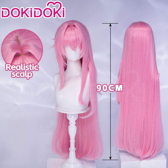 【Ready For Ship】DokiDoki Game Cosplay Wig Long Straight Pink Hair