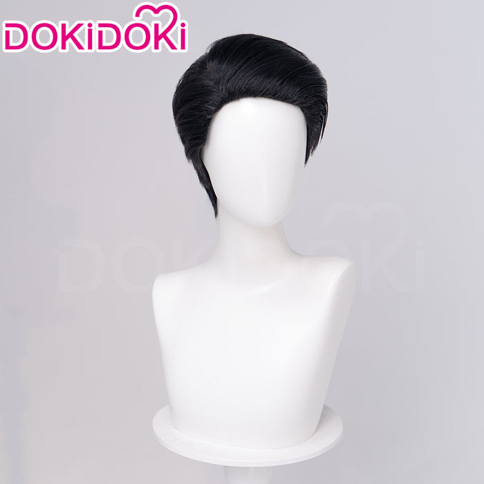 【Ready For Ship】DokiDoki Game Cosplay Wig Short Black Smooth Hair