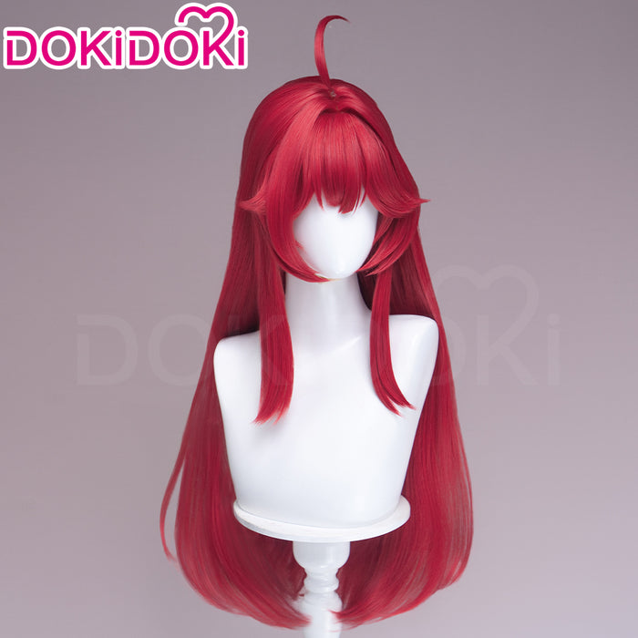 【Ready For Ship】DokiDoki Game Neverness to Everness Cosplay Nanally Wig Long Straight Red Hair Nanally Coluccis NTE