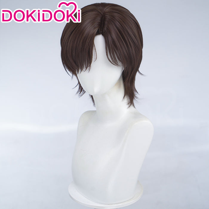 【Ready For Ship】DokiDoki Game Stellar Blade: Blood Rain Cosplay Evie Wig Short Straight Brown Hair Flipped Ends