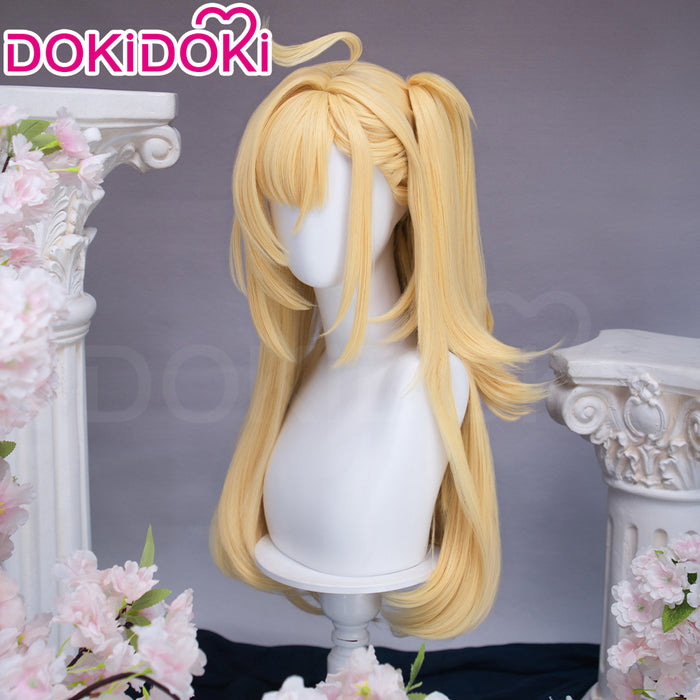【Ready For Ship】DokiDoki Game Zenless Zone Zero Cosplay Cissia Wig Long Straight Blonde Hair Side Ponytail ZZZ