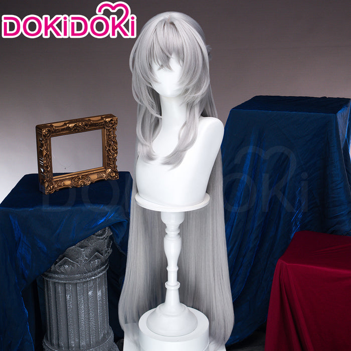 【Ready For Ship】DokiDoki Game Zenless Zone Zero Cosplay Lady Sunbringer Wig Long Straight Silver Hair ZZZ