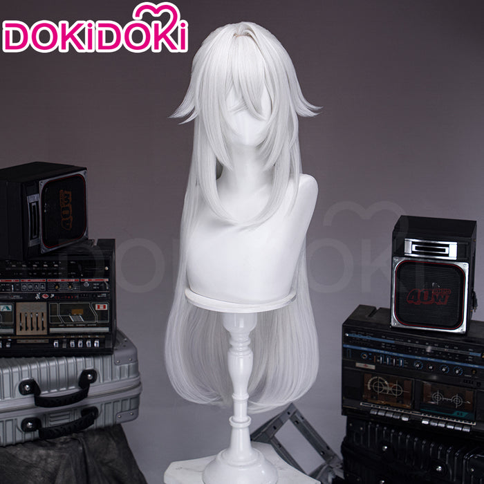 【Ready For Ship】DokiDoki Game Zenless Zone Zero Cosplay Severian Lowell Wig Long Straight White Hair Pre Braided ZZZ
