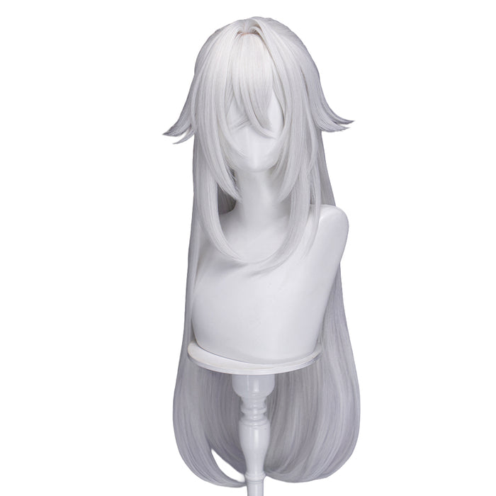 【Ready For Ship】DokiDoki Game Zenless Zone Zero Cosplay Severian Lowell Wig Long Straight White Hair Pre Braided ZZZ