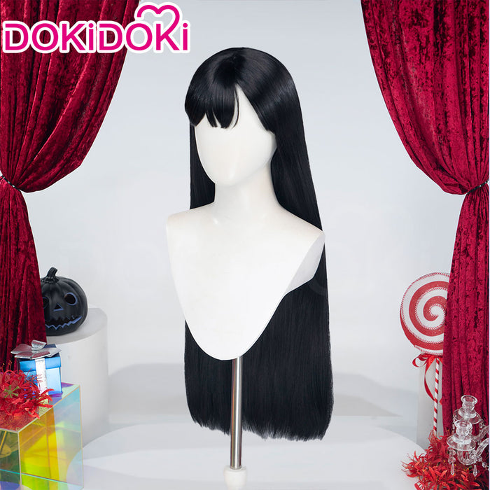 【Ready For Ship】DokiDoki Music Project Cosplay Zombie Idol Wig Long Straight Black Green Hair