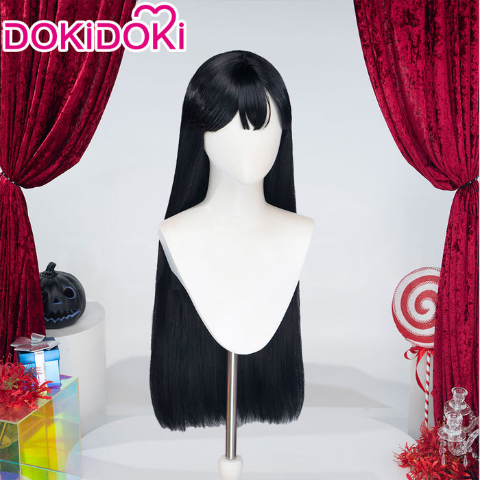 【Ready For Ship】DokiDoki Music Project Cosplay Zombie Idol Wig Long Straight Black Green Hair