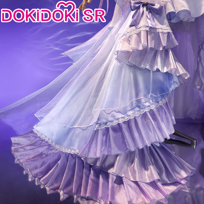 【Ready For Ship】DokiDoki-SR Game Honkai Impact 3rd  Cosplay Elysia Costume Purple Dress Elegy of the Flower Doujin