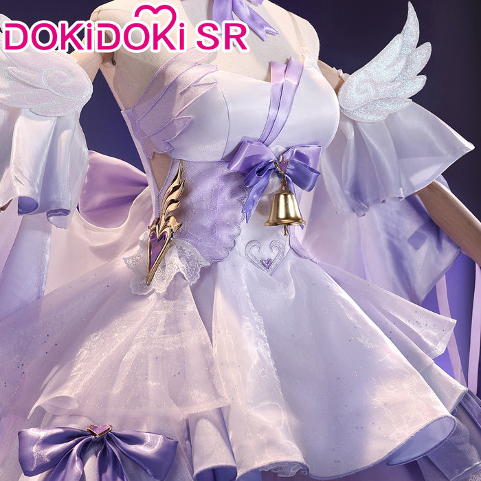 【Ready For Ship】DokiDoki-SR Game Honkai Impact 3rd  Cosplay Elysia Costume Purple Dress Elegy of the Flower Doujin
