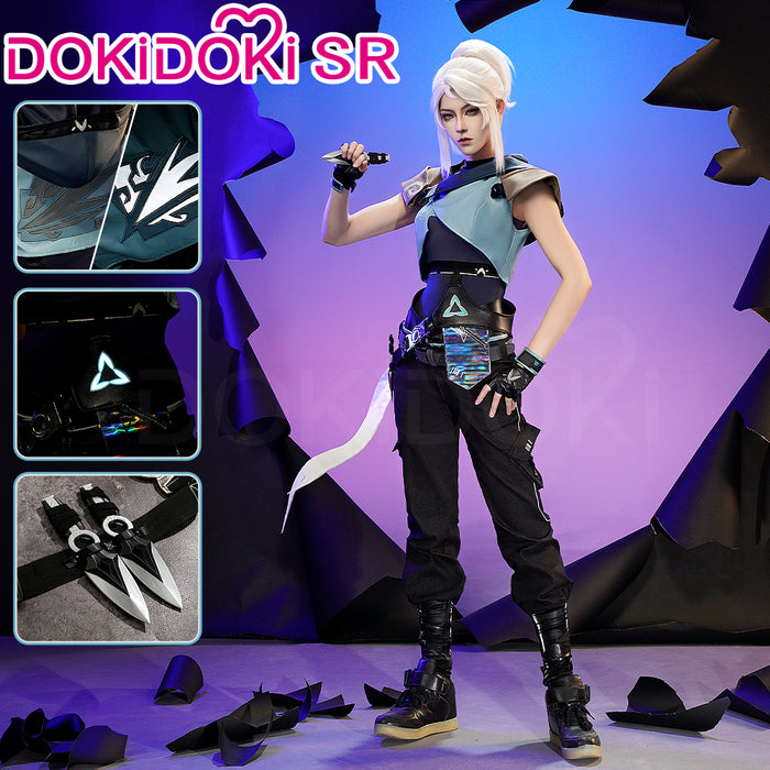 【Ready For Ship】DokiDoki-SR Game Valorant Cosplay Jett Costume Joon-Hee