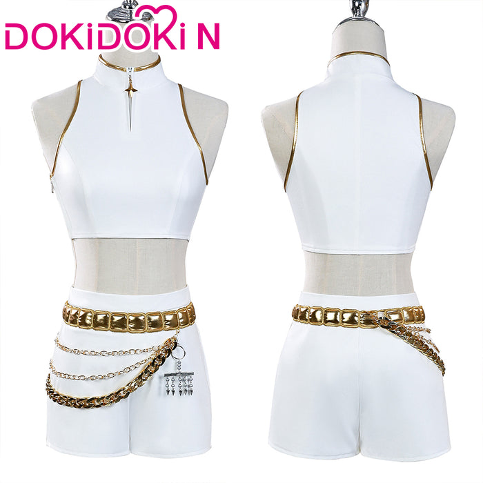 【Ready For Ship】【Last Batch】DokiDoki-N Movie Anime KPOP KILLER Cosplay Costume WHITE SERIES