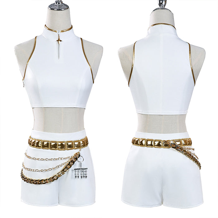【Ready For Ship】【Last Batch】DokiDoki-N Movie Anime KPOP KILLER Cosplay Costume WHITE SERIES