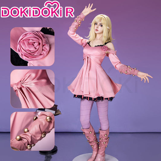 【Ready For Ship】【Size S-2XL】DokiDoki-R Anime Cosplay Costume Pink Rose Dress SBR