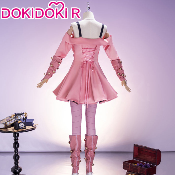【Ready For Ship】【Size S-2XL】DokiDoki-R Anime Cosplay Costume Pink Rose Dress SBR