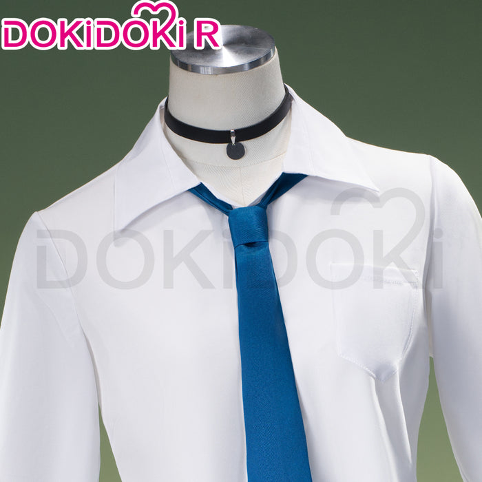【Ready For Ship】【Size S-2XL】DokiDoki-R Anime Cosplay Costume School Uniform White Blue JK