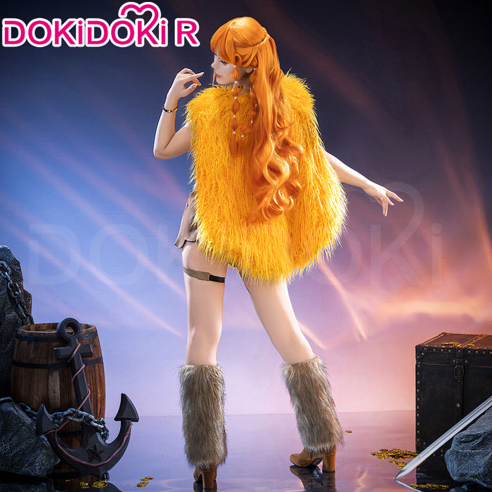 【Ready For Ship】【Size XS-3XL】DokiDoki-R Anime Cosplay Orange Cape Costume Warland Kingdom Elbaf Halloween