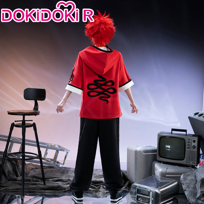 【Ready For Ship】【Size XS-3XL】DokiDoki-R Anime Gokurakugai Cosplay Alma Costume Red