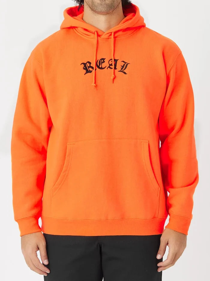 REAL - SCRIPT EMBROIDERED PULLOVER HOODIE