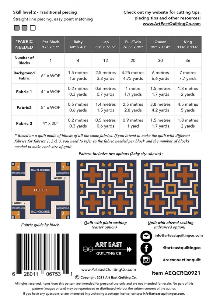 Reconnection Quilt Pattern