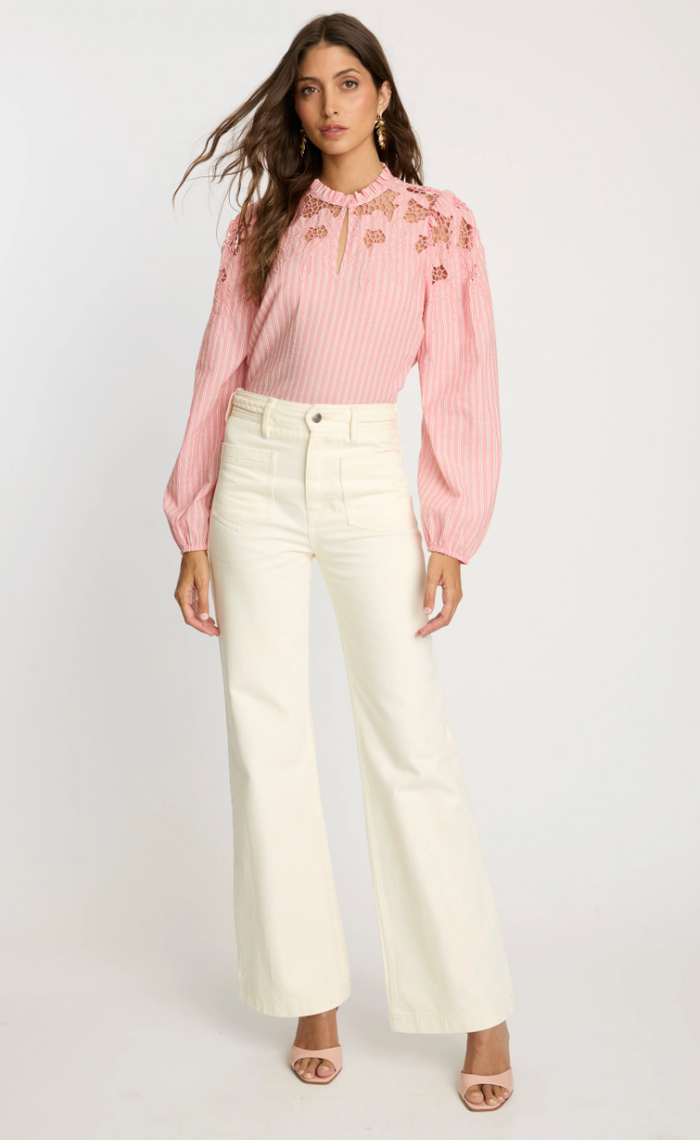 Riana Reversible top-Sunset Stripe