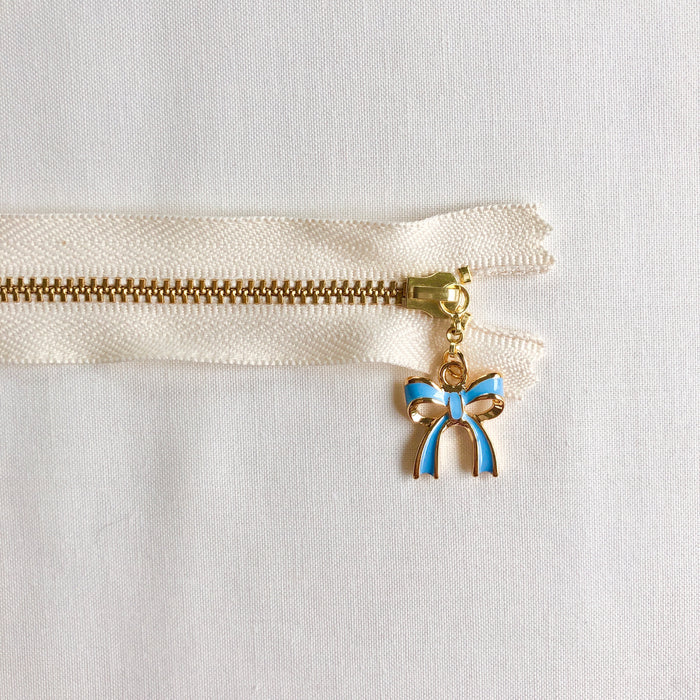 Ribbon Zipper - Blue