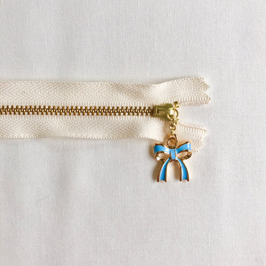 Ribbon Zipper - Blue