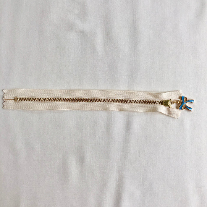 Ribbon Zipper - Blue