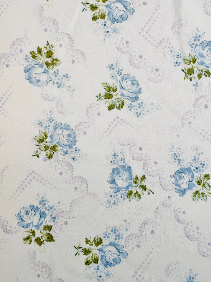 Rose Lace - Blue - Fleur de Champs - Yuwa