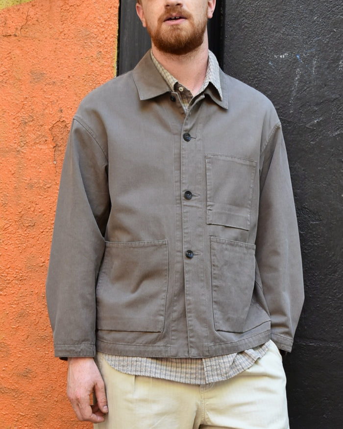 Rough Side Comfort Jacket in Mud