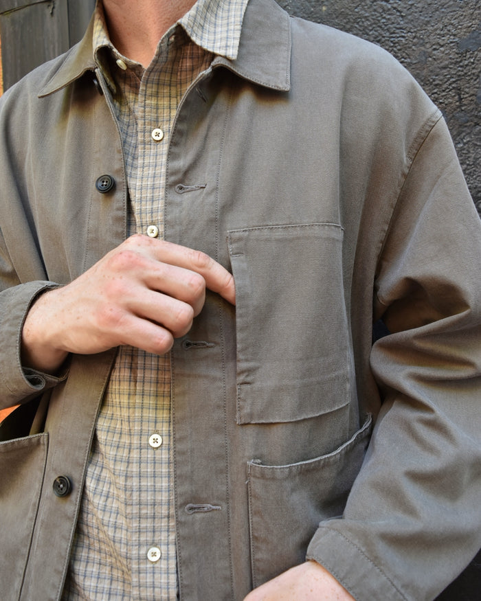 Rough Side Comfort Jacket in Mud