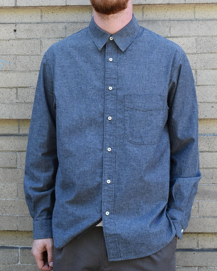Rough Side Unit Shirt in Indigo