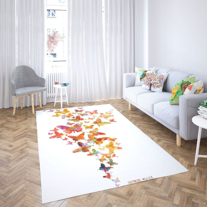 Rugs And Carpet, Area Rug, Thick Carpet, Rectangle Rugs, Colorful Rug, Stylish Carpet, Bedroom Rug, Made In USA, Flat Woven Rug