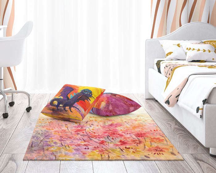Rugs And Carpet, Oversize Rug, Thick Carpet, Rectangle Area Rug, Colorful Rug, Floral Rug, Modern Carpet, Home And Living, Made In USA
