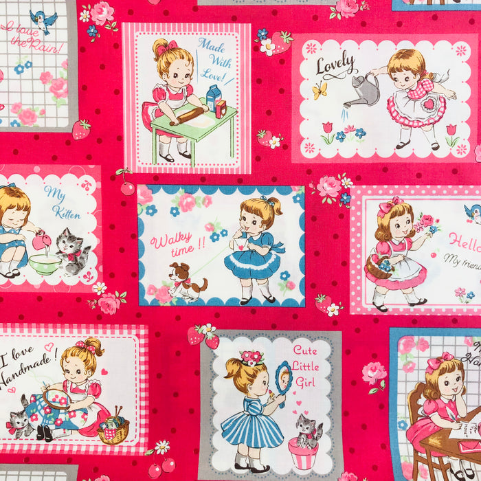 Run Run Girls Card - Berry - 30's Collection - Atsuko Matsuyama - Yuwa