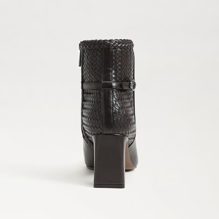 Saige Weave Ankle Boot-Cafe Noir Leather