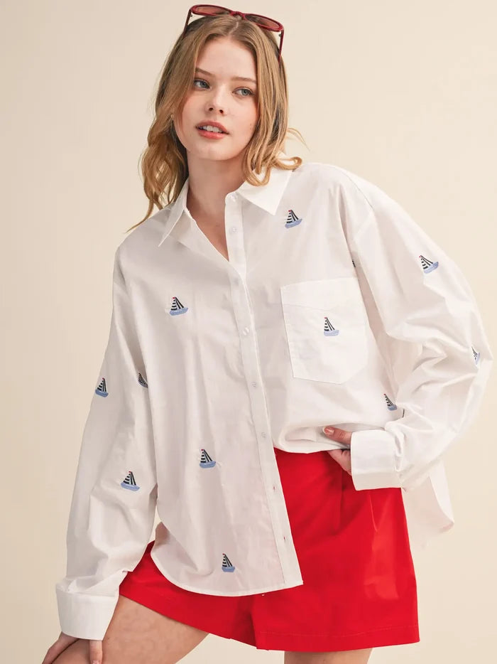 Sail Away Button Up