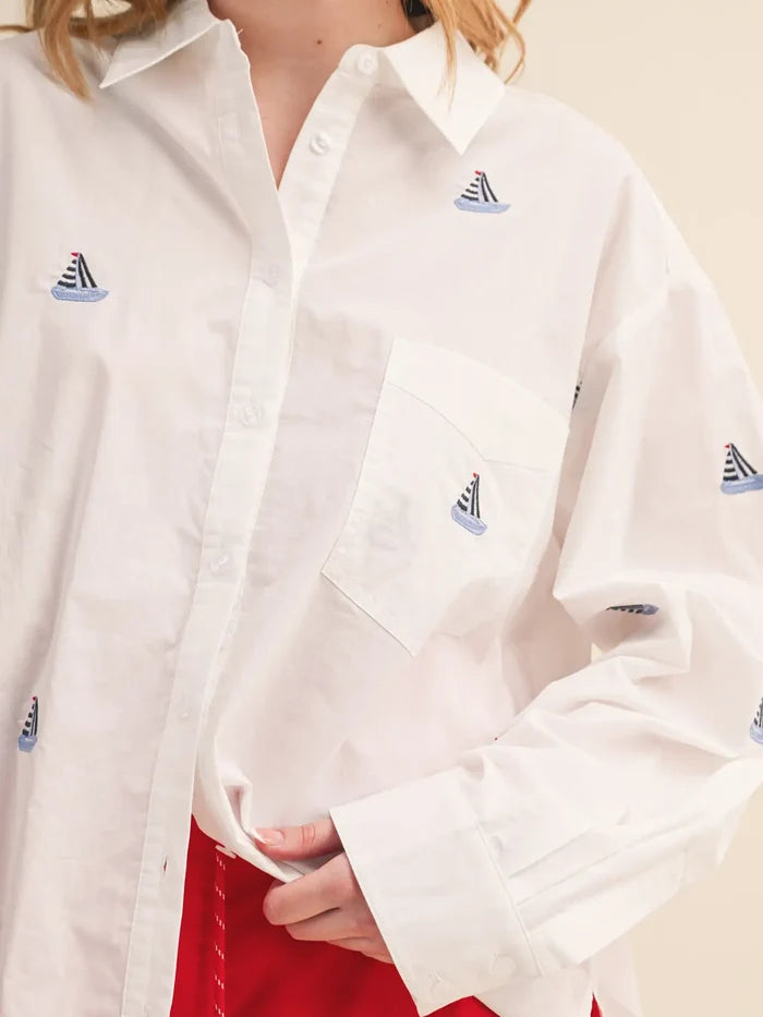 Sail Away Button Up
