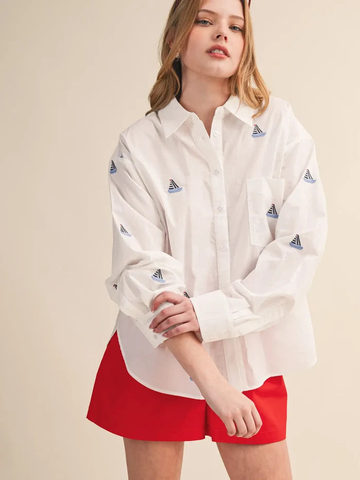 Sail Away Button Up