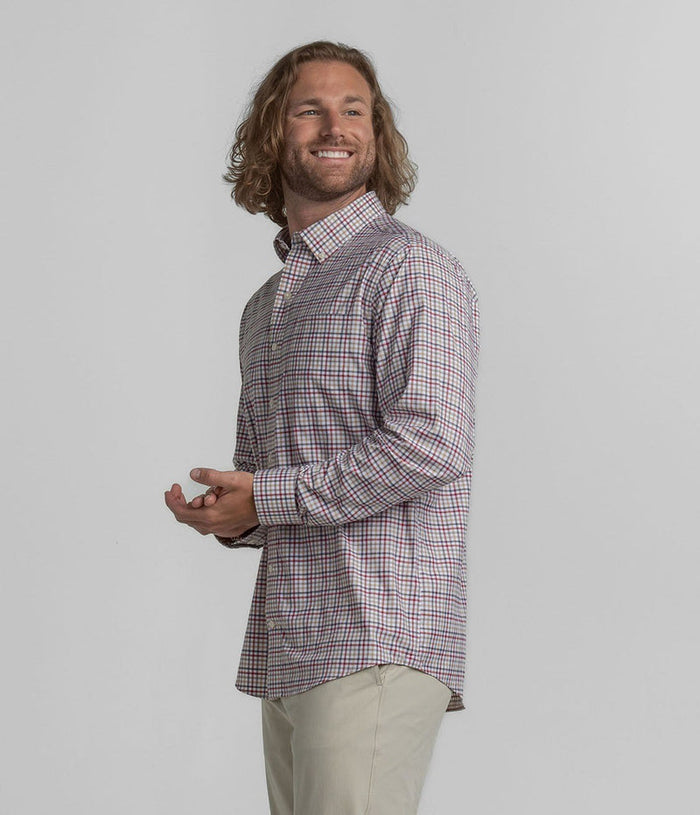 Samford Check Long Sleeve - Spice