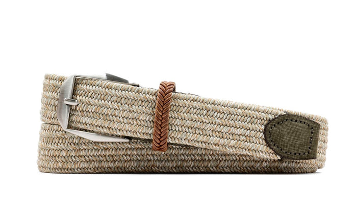 Sarasota Braided Italian Linen Belt - Beach