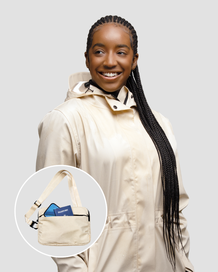 Satin-Lined Packable, Waterproof Lite Rain Jacket