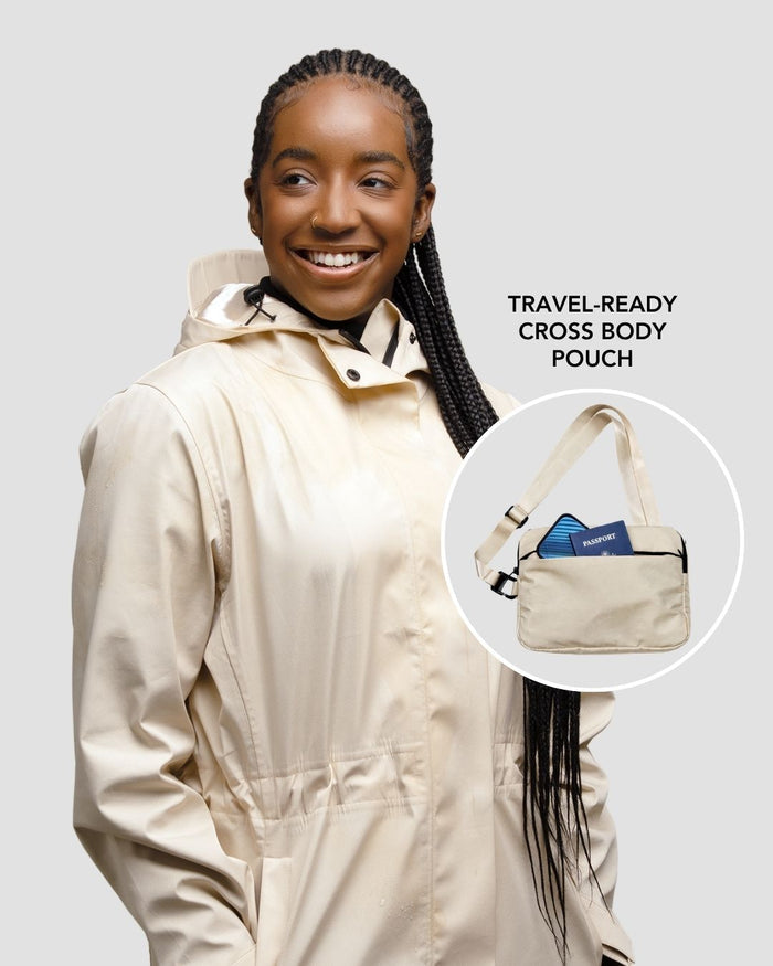 Satin-Lined Packable, Waterproof Lite Rain Jacket