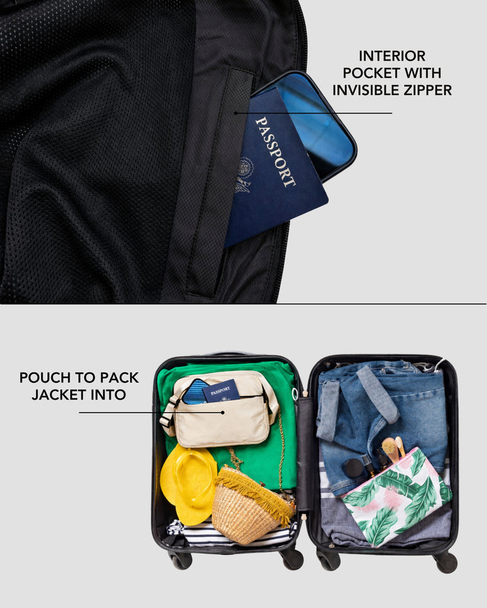 Satin-Lined Packable, Waterproof Lite Rain Jacket