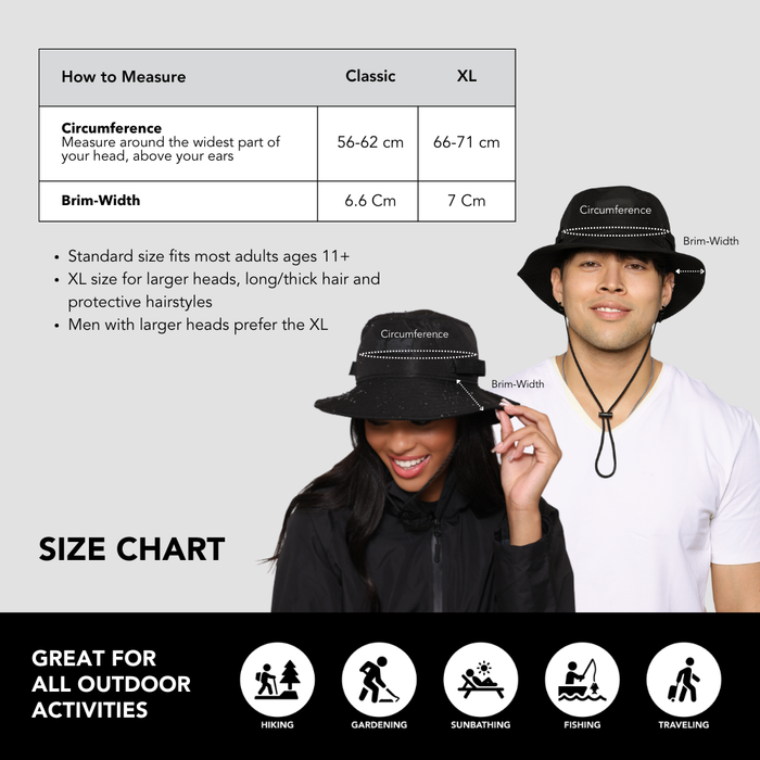 Satin-Lined, Waterproof Boonie Bucket Hat