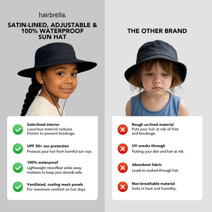 Satin-Lined, Waterproof Kid's Sun Hat