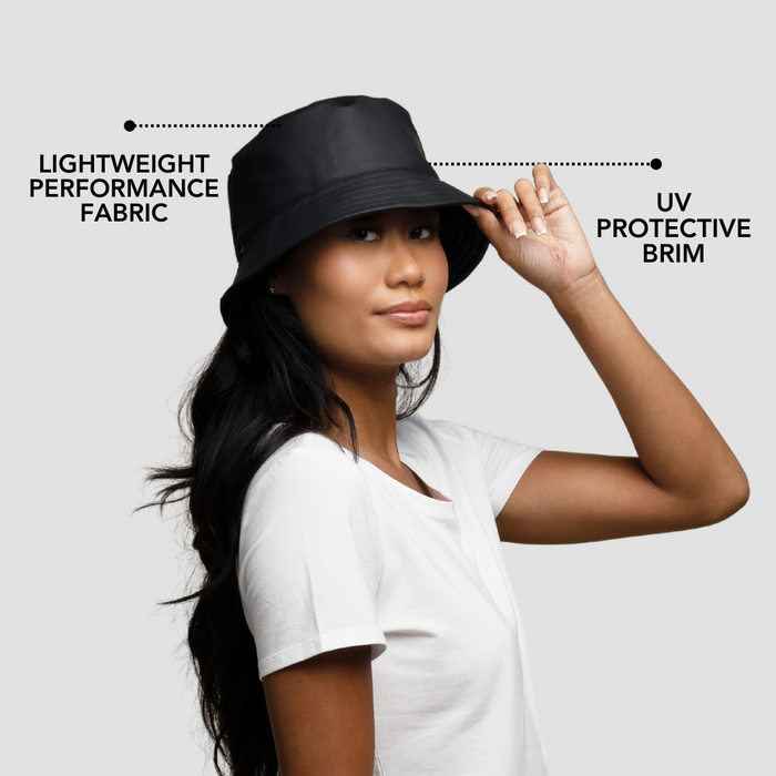 Satin-Lined, Waterproof Matte Bucket Hat - Bundle (2)