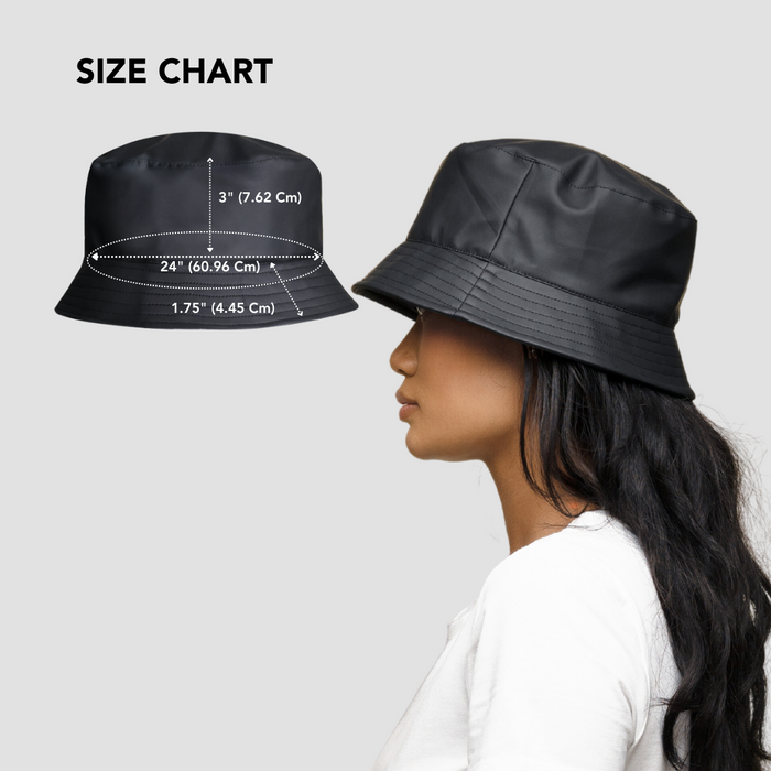 Satin-Lined, Waterproof Matte Bucket Hat - Bundle (2)