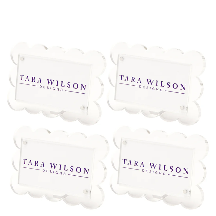 SCALLOP PLACE CARD HOLDERS