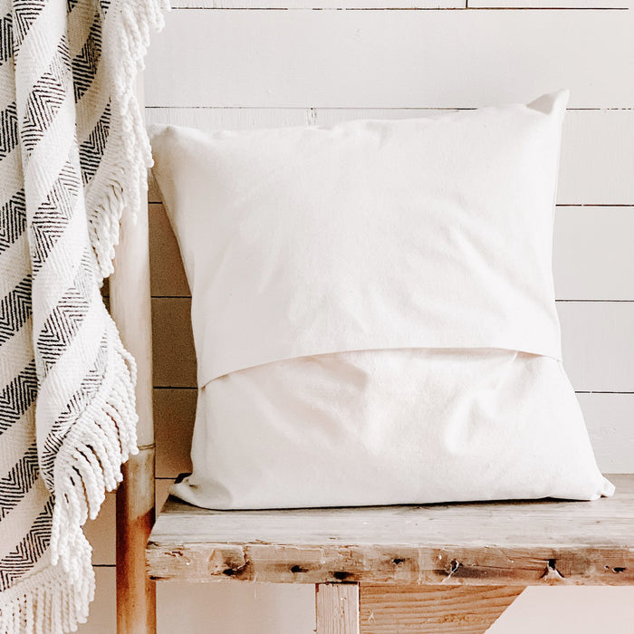 Script City and State with Anchor - Custom Square Canvas Pillow